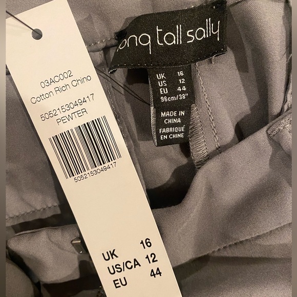 Long Tall Sally Gray Trousers - Picture 4 of 5
